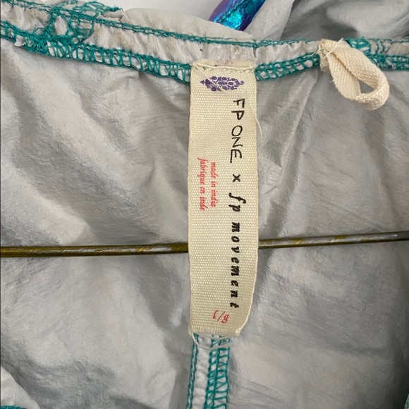 Free People Iridescent Blue Green Windbreaker - Picture 2 of 3